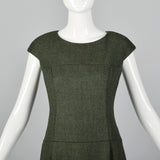 Classic Green Wool Dress by Norman Ambrose