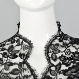 1930s Black Lace Negligee