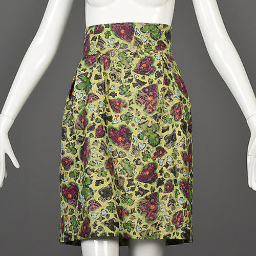 Cristian Lacroix Deck of Hearts Designer Skirt Suit