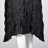 1990s Issey Miyake Black Textured Dress