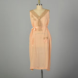 3XL 1920s Nightgown Boudoir Lingerie Peach Volup Sleeveless