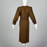 1970s Yves Saint Laurent Floral Print Dress