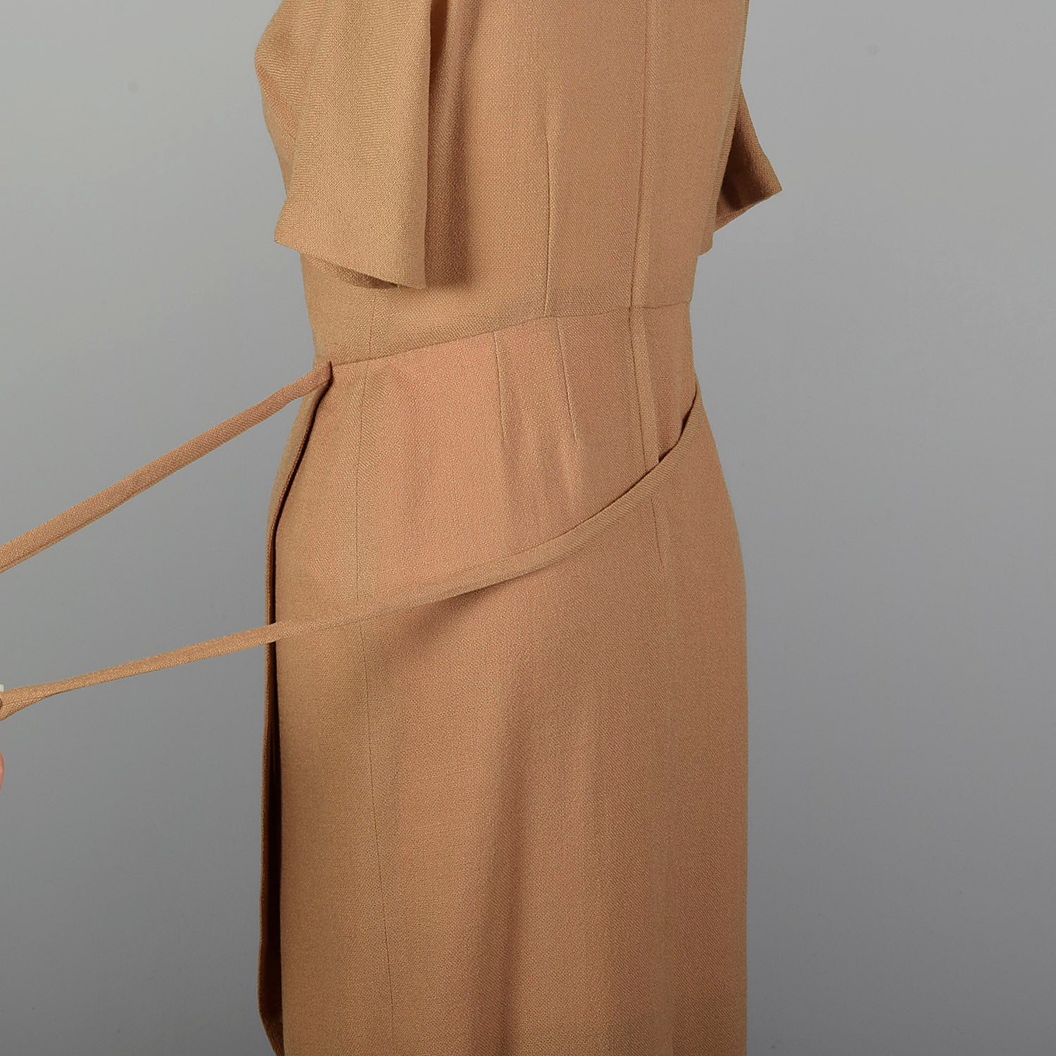 XL 1960s Tan Day Dress