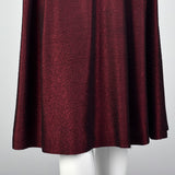 1950s Red and Black Sharkskin Plisse Dress