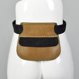Escada Leather Belt with Slide Purse