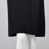 1950s Black Rayon Dress and Jacket with Unique Neckline