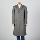 1970s Aquascutum Wool Tweed Gray Coat