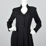 1980s Black Wide Leg Jumpsuit