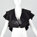 2010s Black Layered Shrug