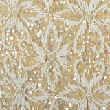 Small 1960s Ivory Beaded Sequined Vest