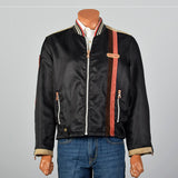 1990s Motorcycle Jacket with Leather Trim