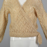 1970s Sheer Mohair Wrap Sweater