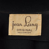 Small 1950s Black Drop Waist Dress