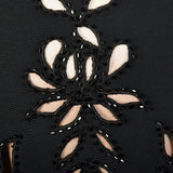 XL 1990s Lillie Rubin Dress Formal Evening Gown Black Prom Dress Illusion