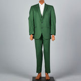 1960s Men's Bright Green Two Piece Suit