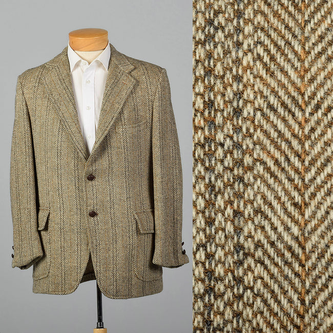 1970s Harris Tweed Tan Jacket