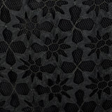 1950s Black Dress and Jacket Set in Hand Loomed Spiderweb Lace