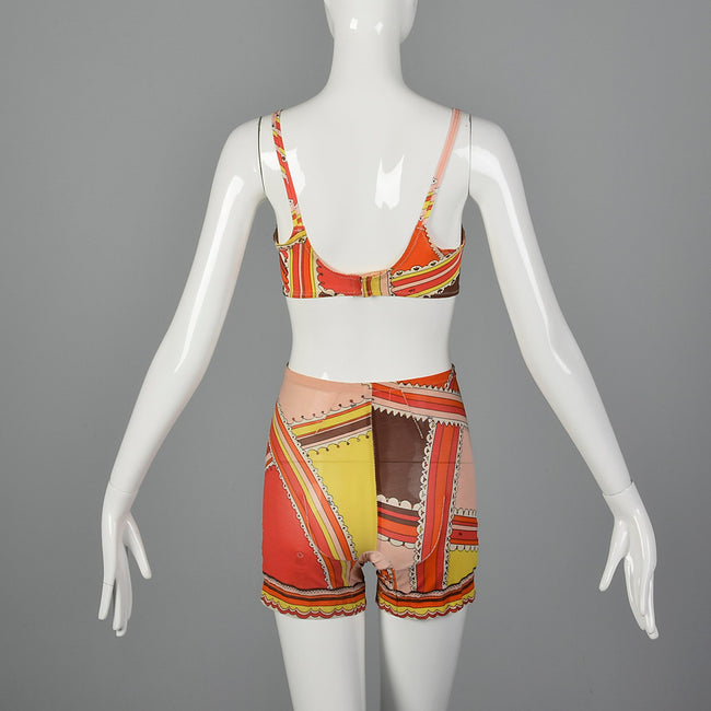 1960s Emilio Pucci Formfit Rogers Bra and Girdle Set