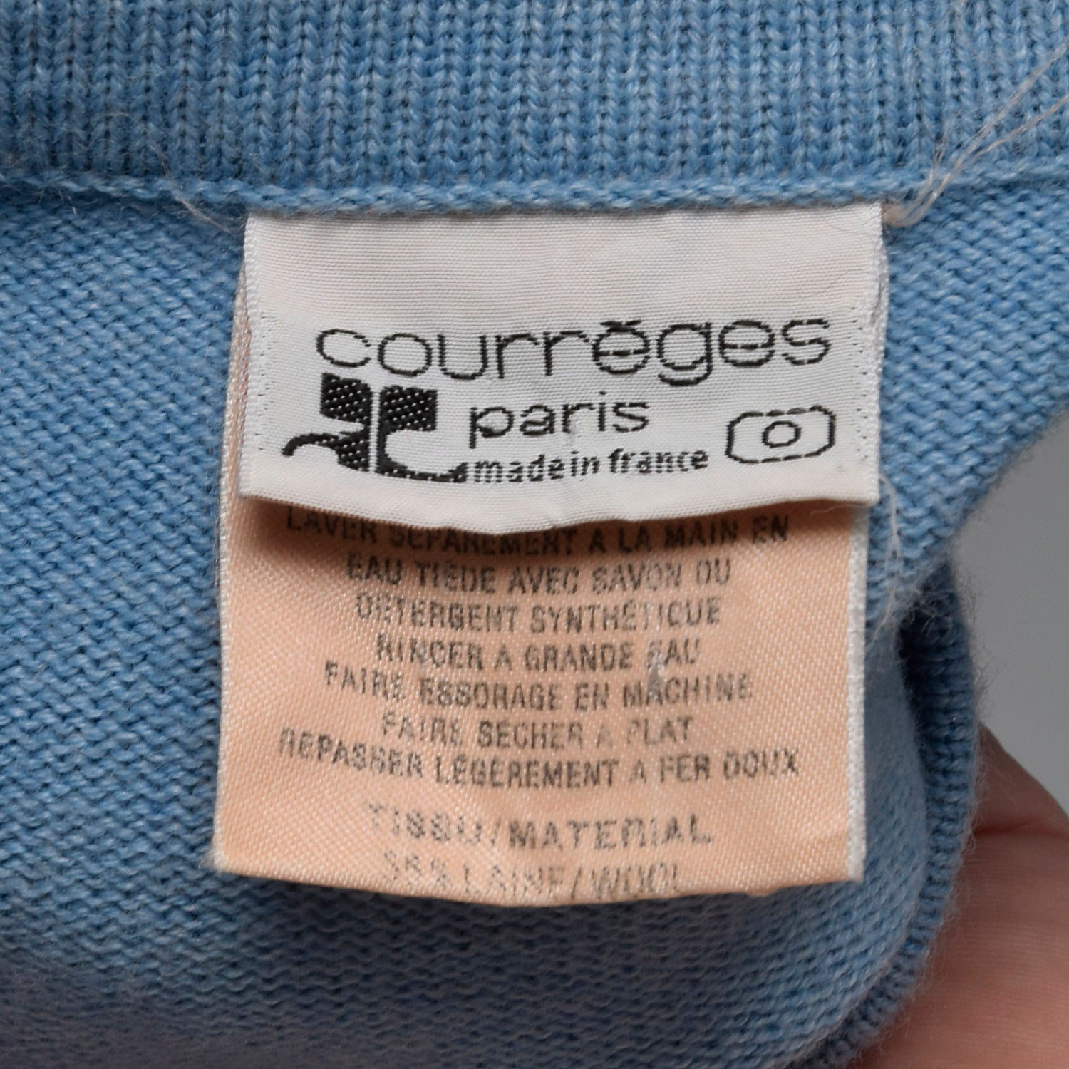 XS Courreges 1970s Blue Sweater Dress – Style & Salvage