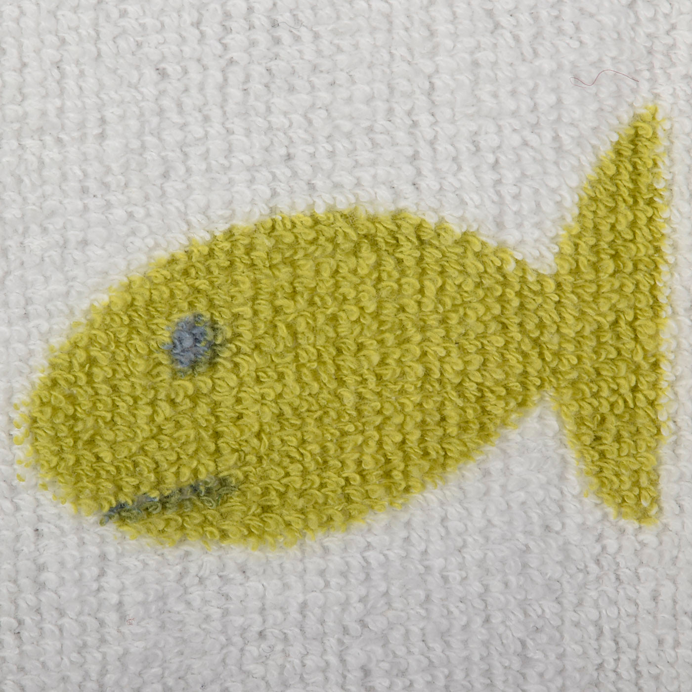 1950s Mens Terry Cloth Pull Over Shirt with Fish