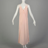 Large 1930s Pink Rayon Nightgown Fetish Lingerie Adam & Eve Fig Leaf Novelty Boudoir
