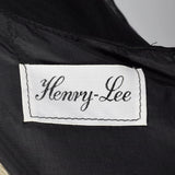 1950s Classic Little Black Dress with Draped Neckline
