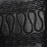 1980s Black Leather Capelet