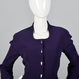1980s Thierry Mugler Purple Pant Suit