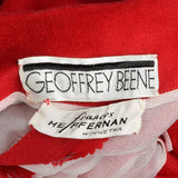 1970s Geoffrey Beene Red Wool Maxi Dress