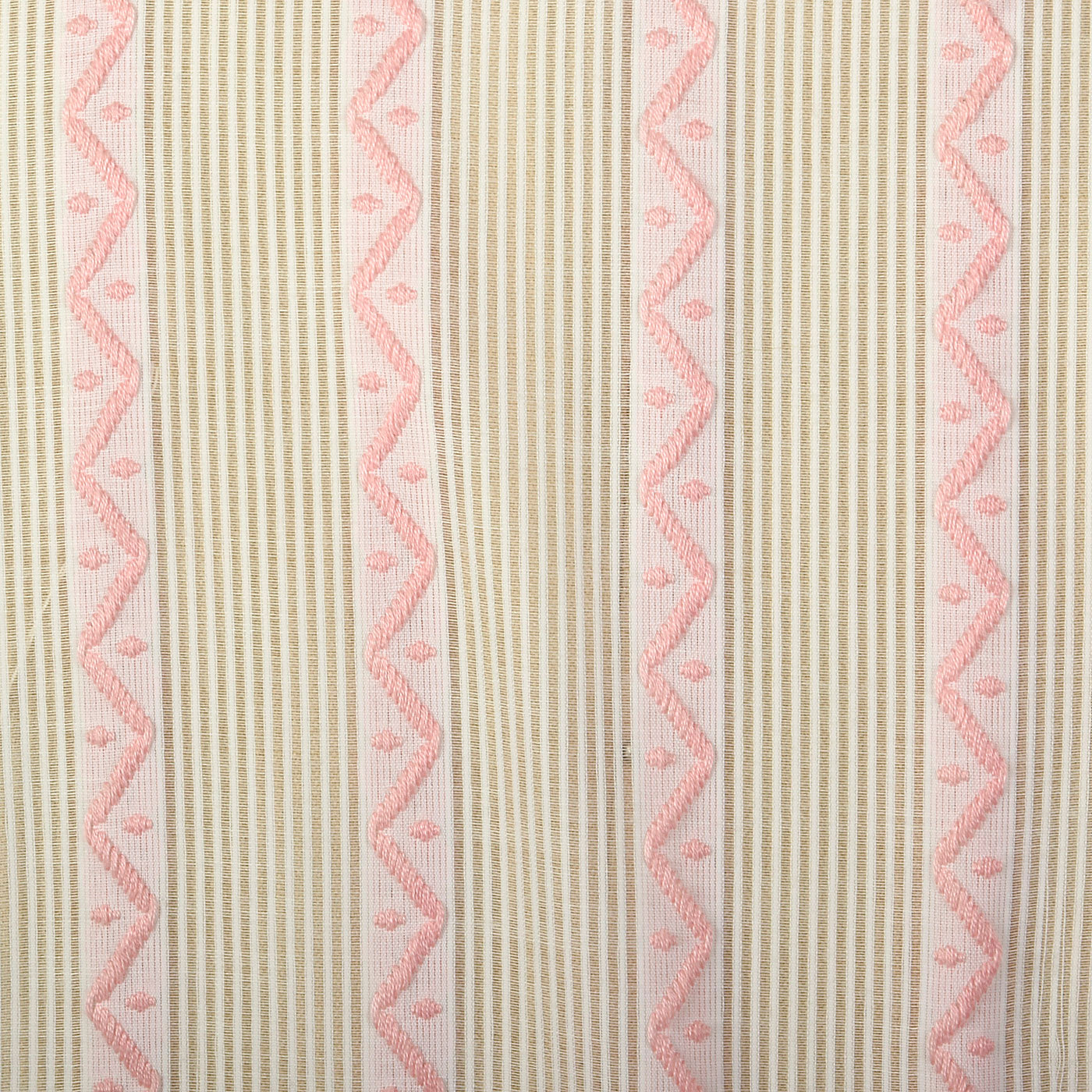 1950s Pink and White Sheer Day Dress