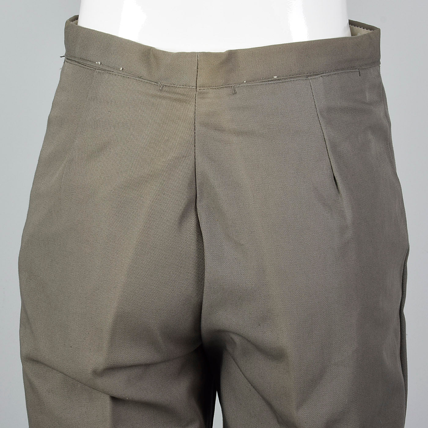 1960s Gray Sanforized Cotton Pants