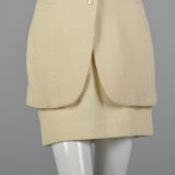 1970s Byblos High Waist Skirt and Tunic Vest Set