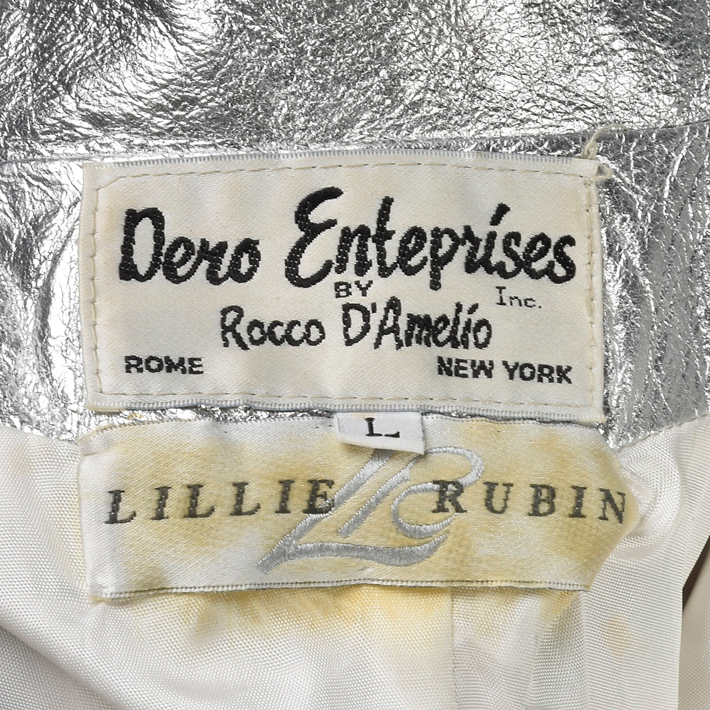 1980s Lillie Rubin Metallic Silver Jacket