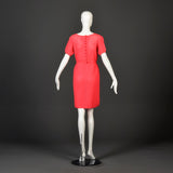 1950s Pink Crochet Dress