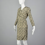 Small Louis Feraud 1980s Silk Wrap Dress