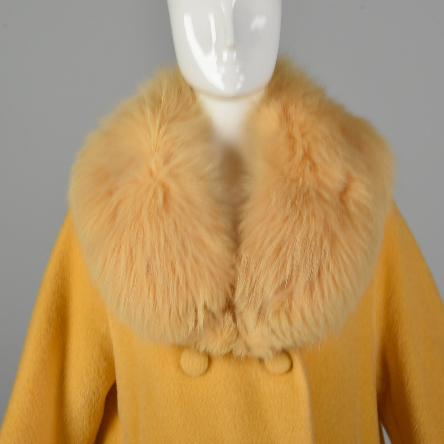 Medium 1950s Lilli Ann Yellow Winter Coat