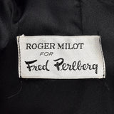 1960s Roger Milot Black Dress