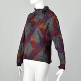 XL Emanuel Ungaro Paralléle 1980s Geometric Print Top