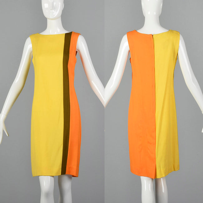 1960s Deadstock Colorblock Shift Dress