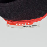 Large Prada Black Wool Flannel Skirt