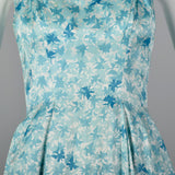 1950s Novelty Butterfly Print Dress