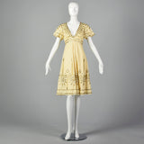 2000s Temperley Cream Dress with Beading