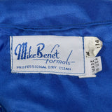 Small 1980s Ballgown Mike Bennet Dress Royal Blue Sequin Gown Prom Pageant Formal Event Full Skirt