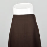 XXL 1910s Brown and Black Striped Skirt