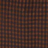 XS 1950s Brown and Black Gingham Dress