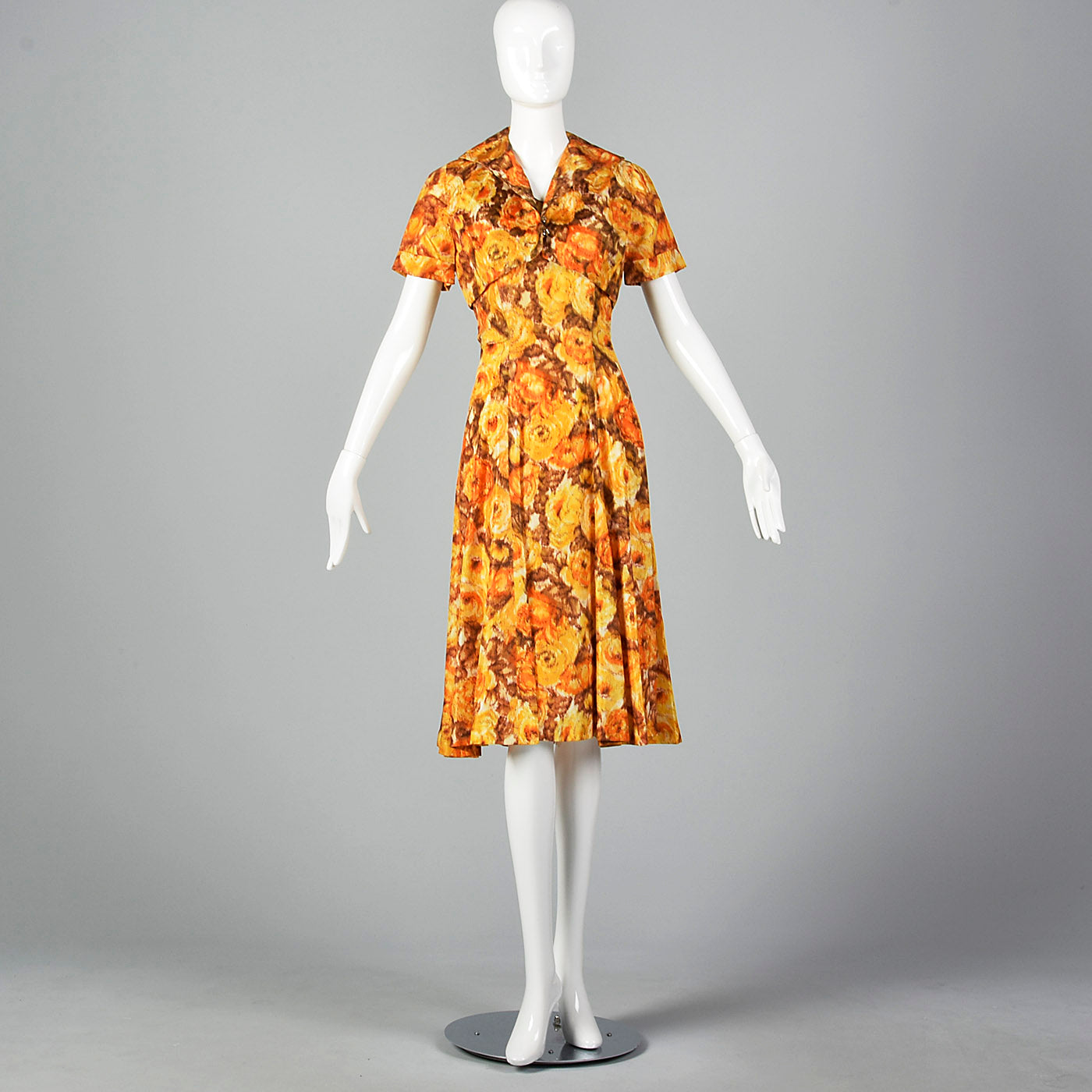 Medium 1950s Yellow Dress Set