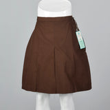 1960s Brown Mini Skort