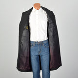 Medium 1960s Mens Black Top Coat
