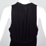 1930s Black Velvet Dress with Full Skirt