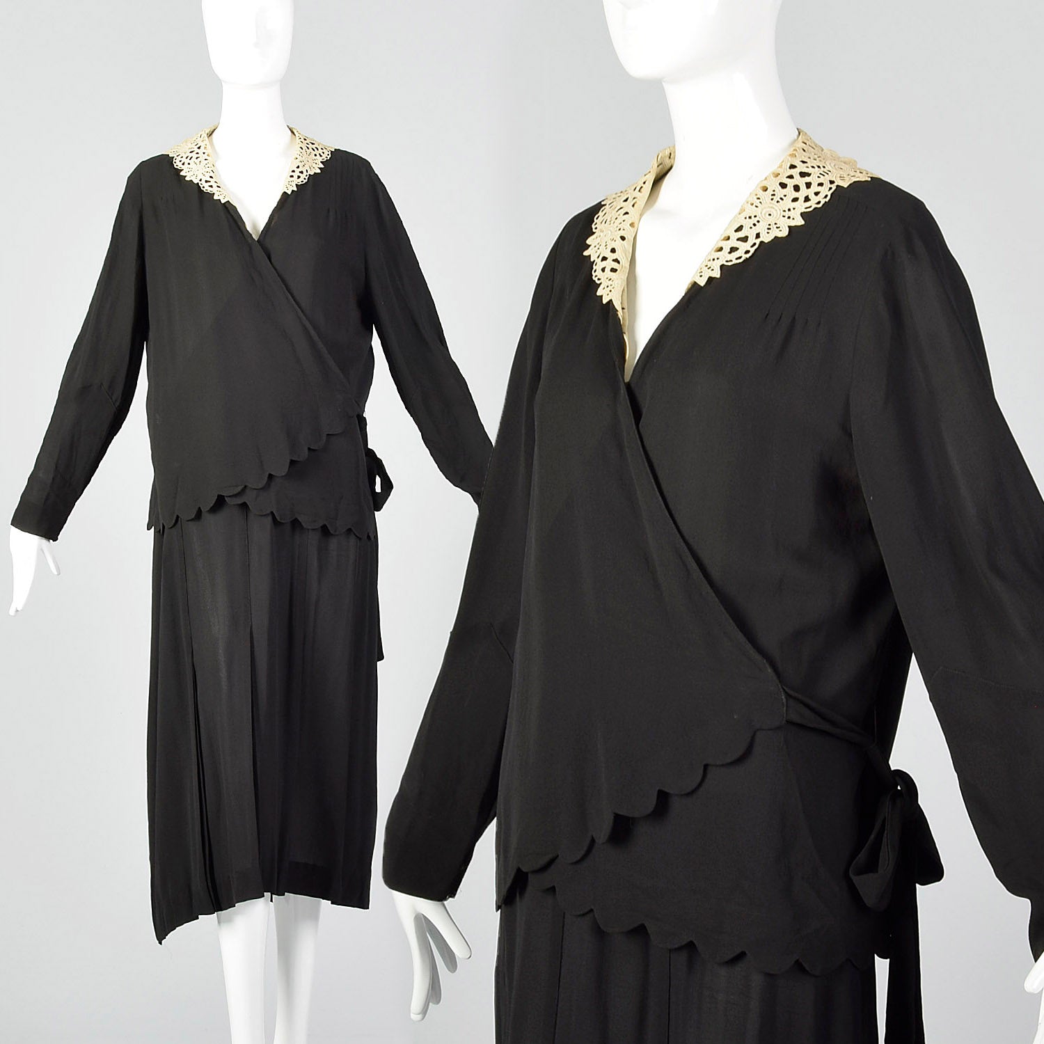 Large 1920s Dress and Wrap Top